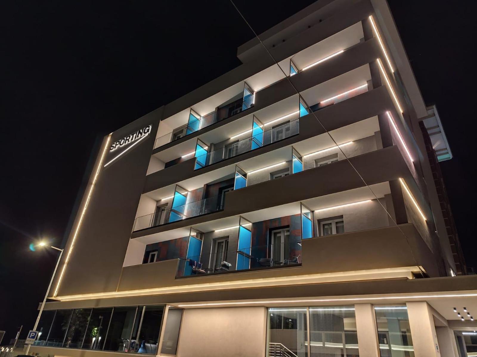 Hotel Sporting Riccione Kültér fotó